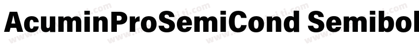 AcuminProSemiCond Semibold1d字体转换